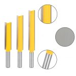 8mm shank long woodworking milling cutter for slotting and edge trimming work