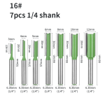 7Pcs Double‑Flute Straight Carbide Router Bit Set - Image 3