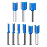 Heavy‑duty carbide straight wood router bits for deep grooving and dado cutting