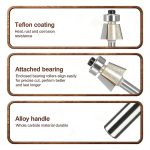 15° Bevel Carbide Woodworking Router Bit, Trimming Chamfer Tool for Laminate & Decorative Panel - Image 3