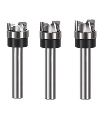 solid carbide helical router bit set for CNC woodworking