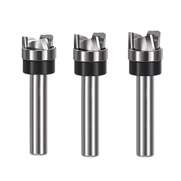 solid carbide helical router bit set for CNC woodworking