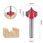 Red Pointed Tip Carbide Router Bit 6mm Shank, Woodworking Milling Cutter for CNC Decorative Engraving - Image 2