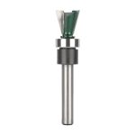 Wood Profiling Dovetail Router Bit, Bearing Guided Rebate Tenon Cutter, 6mm & 1/4 Shank for Wood Tenon Making
