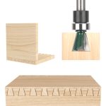 Wood Profiling Dovetail Router Bit, Bearing Guided Rebate Tenon Cutter, 6mm & 1/4 Shank for Wood Tenon Making - Image 2
