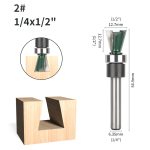 Wood Profiling Dovetail Router Bit, Bearing Guided Rebate Tenon Cutter, 6mm & 1/4 Shank for Wood Tenon Making - Image 4