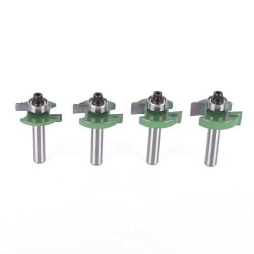 8mm shank ball bearing T-slot router bit, woodworking groove cutter for wood trimmer (4) Ball Bearing T-Slot Router Bit, 8mm Shank Woodworking Groove Cutter for Wood Trimmer - Image 1