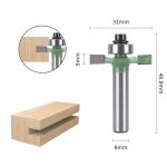 Ball Bearing T-Slot Router Bit, 8mm Shank Woodworking Groove Cutter for Wood Trimmer - Image 3