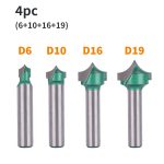 8mm Shank V‑Tip Carving Router Bit, CNC Woodworking Groove Decorative Milling Cutter - Image 3