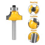 Premium 4‑Piece Carbide Roundover Bit Set, Wood Radius Edge Trimming Milling Cutter - Image 3