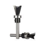 Bearing Rebate Router Bit, 1/4 Shank Tenon Bit Dovetail Joint Bit for Woodworking Engraving Machine