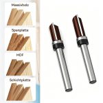 Bearing Straight Cutter Woodworking Trimming Router Bit with Top Bearing, 8mm Shank - Image 2