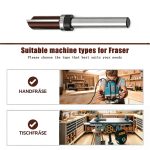 Bearing Straight Cutter Woodworking Trimming Router Bit with Top Bearing, 8mm Shank - Image 3
