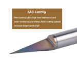 Carbide V Shape Engraving Router Bit, Woodworking Router Bit for Mortise, Circumferential and End Groove Cutting - Image 3