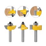 Door Window Frame Tenon Router Bit Kit 8mm Shank, 3Pcs Wood Milling Cutters for Cabinet & Door Processing - Image 2