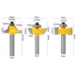 Door Window Frame Tenon Router Bit Kit 8mm Shank, 3Pcs Wood Milling Cutters for Cabinet & Door Processing - Image 3