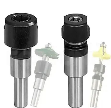Router bit maintenance: bearing-guided trimming bit with double bearings to clean and grease