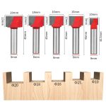Bottom Cleaning Router Bit, 10‑32mm Cutting Diameter CNC Woodworking Grooving Flat Bottom Cutter - Image 3