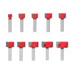 Bottom Cleaning Router Bit, 10‑32mm Cutting Diameter CNC Woodworking Grooving Flat Bottom Cutter