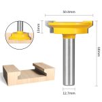 Drawer Lock Woodworking Router Bit, 8/12mm Shank Drawer Tenon Bit for Cabinet Joint Machining - Image 2