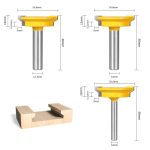 Drawer Lock Woodworking Router Bit, 8/12mm Shank Drawer Tenon Bit for Cabinet Joint Machining - Image 3