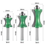 8 Shank Flat Bottom Arc Router Bit, Woodworking Grooving Cutter for Plank Routing - Image 3