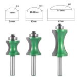 8 Shank Flat Bottom Arc Router Bit, Woodworking Grooving Cutter for Plank Routing - Image 2