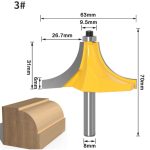 Carbide Cabinet Door Panel Bit 8mm Shank, Wood Grooving Trimming Router Bit for Woodworking Engraver - Image 2