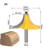 Minit Wood Router Bit 8 Shank, Hard Alloy Milling Cutter for Cabinet Door, Router & CNC Engraving Machine - Image 4