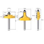 Interchangeable Door Window Glue Joint Router Bit 2Pcs Set, Gate & Cabinet Door Frame Woodworking Milling Cutter - Image 2