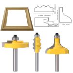 Interchangeable Door Window Glue Joint Router Bit 2Pcs Set, Gate & Cabinet Door Frame Woodworking Milling Cutter - Image 3