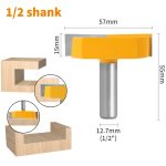 Large Diameter Bottom Cleaning Router Bit, Tungsten Carbide Flat‑Bottom Woodworking Cutter for Grooving & Surface Scraping - Image 2