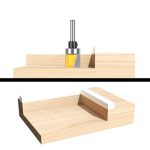 Large Diameter Bottom Cleaning Router Bit, Tungsten Carbide Grooving Cutter for Hand‑Held Trimmer Woodworking Surface Scraping & Slotting - Image 2