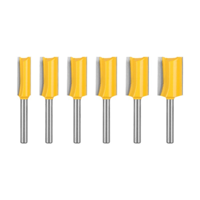 Long Double Edge Straight Router Bit Kit, 30 Flute Wood Cutters for Grooving and Edge Trimming (1) Long Double Edge Straight Router Bit Kit, 30 Flute Wood Cutters for Grooving and Edge Trimming - Image 1