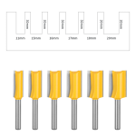 Wood router grooving cutter set 30‑cutting‑edge long straight bits for furniture workshop use