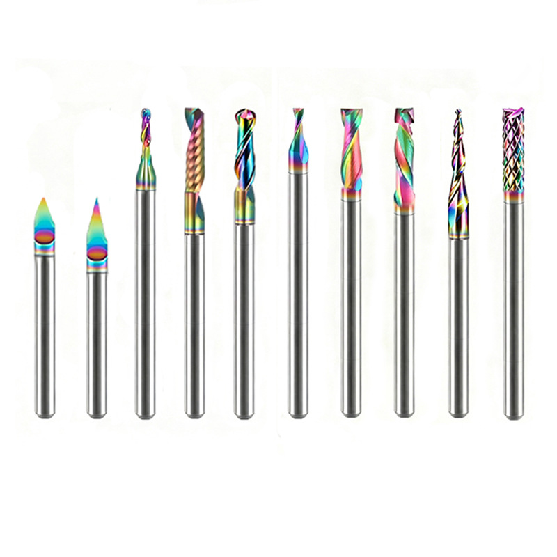 Multi function woodworking CNC milling bits for fine text engraving and signboard fabrication (1) Tapered ball nose CNC router bits for wood carving and 3D milling