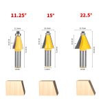 Multi‑Angle Chamfer Bevel Router Bit 12mm Shank, Wood Bevel Edge Splicing CNC Engraving Milling Tool - Image 2