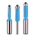 Woodworking router bit single‑bearing design, multiple shank options for wood trimmer and engraving machine