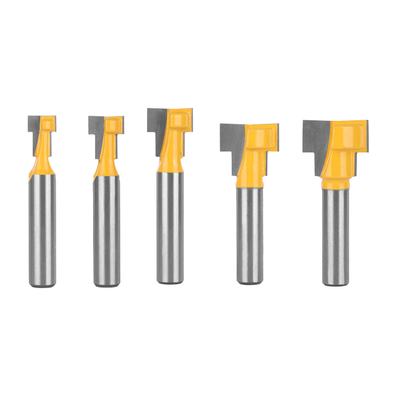 O1CN0154cDeu1gpzKVyzC7a_!!2216239184192-0-cib 5Pcs Yellow Keyhole Router Bit Set, Tungsten Steel Lock Hole Cutter for Picture Frame Hanging Slot - Image 1
