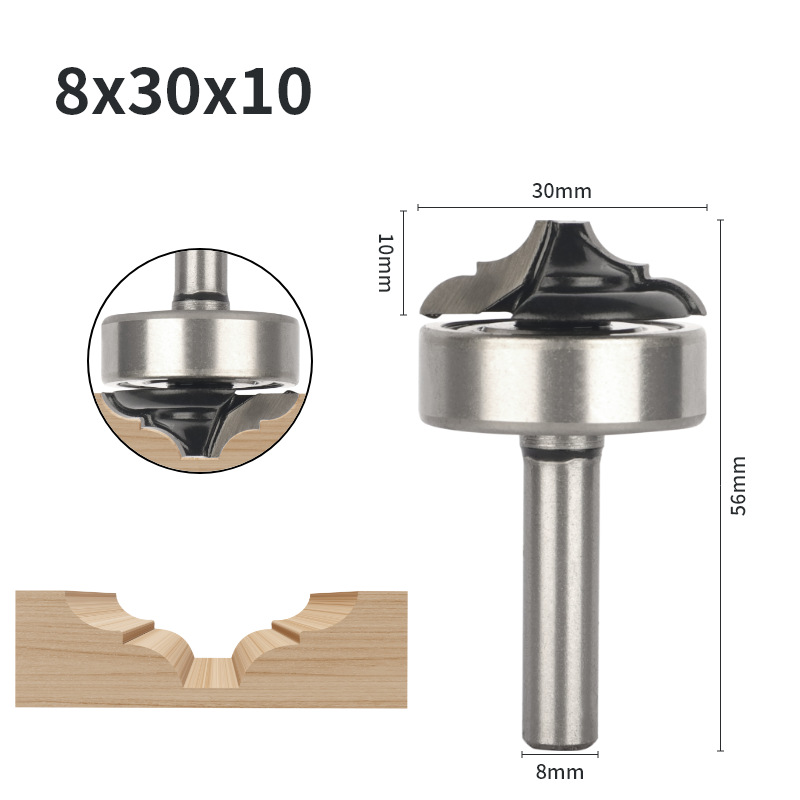Box joint router bit profile with a matching dovetail joint example