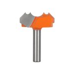 Double Arc Dragon Ball Router Bit, 8mm Shank