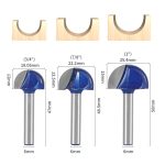 Professional‑Grade Round Nose Bits Woodworking Router Bit for Aluminum Composite Panel Grooving Wall Panel Folding - Image 3