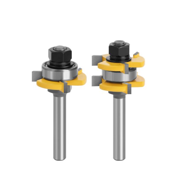 O1CN01zxPrdx1gpzH6vThJ4_!!2216239184192-0-cib Tungsten Carbide 8-Shank 3-Tooth T-Type Tenon Router Bit, 3 Edge Panel Splice Cutter for Wood Floor Processing - Image 1