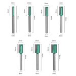 Bottom Cleaning Router Bit, Extended Spiral Lock Hole Cutting Bit, Paint Green Wood Cutter for Grooving & Carving - Image 2