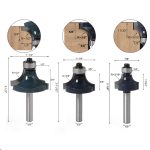 High Grade Alloy Round Over Router Bit, R Chamfer Milling Cutter for Wood Edge Rounding - Image 2