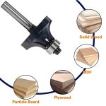 High Grade Alloy Round Over Router Bit, R Chamfer Milling Cutter for Wood Edge Rounding - Image 3