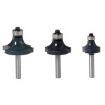 Premium Alloy Roundover Router Bit, Common R Radius Woodworking Cutter for Wood Trimming Machine