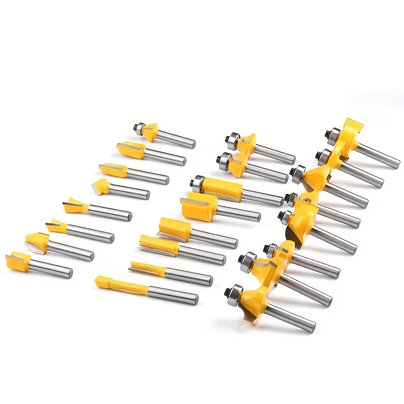 Double flute straight router bit for solid wood grooving and trimming