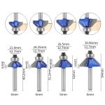 Professional‑Grade 45° Carbide Bevel Router Bit, Dedicated Woodworking Trimming Cutter for Trimming Machine - Image 2