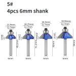 Professional‑Grade 45° Carbide Bevel Router Bit, Dedicated Woodworking Trimming Cutter for Trimming Machine - Image 3